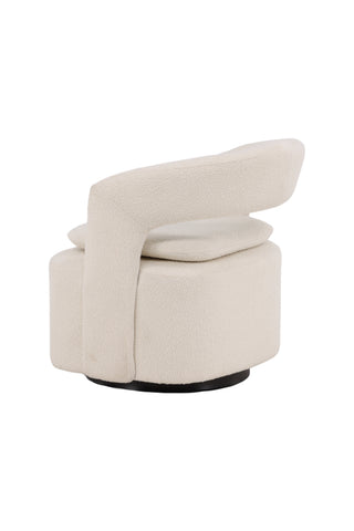 Venture Home Laurel Enkelsoffa - Svart / Vit Boucle