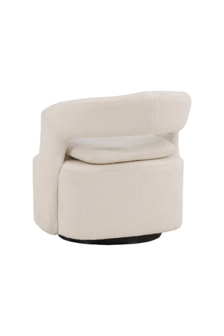 Venture Home Laurel Enkelsoffa - Svart / Vit Boucle