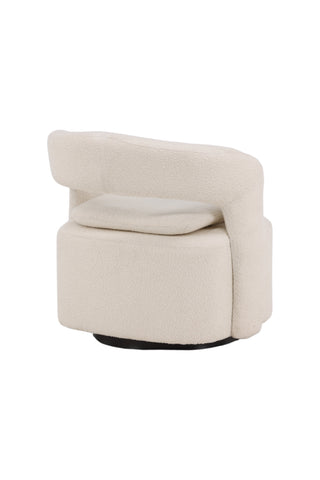 Venture Home Laurel Enkelsoffa - Svart / Vit Boucle