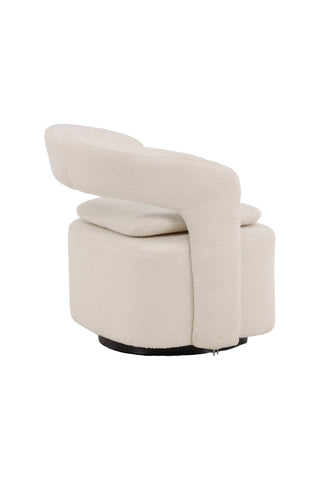 Venture Home Laurel Enkelsoffa - Svart / Vit Boucle