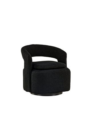 Venture Home Laurel Enkelsoffa - Svart / Svart Boucle