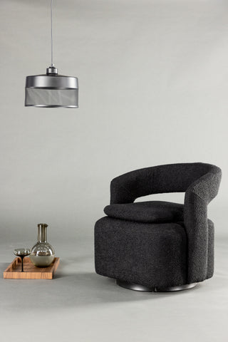 Venture Home Laurel Enkelsoffa - Svart / Svart Boucle