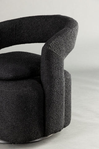 Venture Home Laurel Enkelsoffa - Svart / Svart Boucle