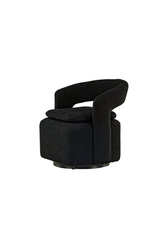 Venture Home Laurel Enkelsoffa - Svart / Svart Boucle