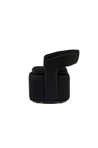 Venture Home Laurel Enkelsoffa - Svart / Svart Boucle