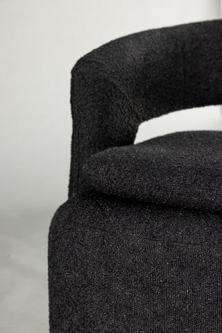 Venture Home Laurel Enkelsoffa - Svart / Svart Boucle