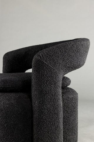 Venture Home Laurel Enkelsoffa - Svart / Svart Boucle