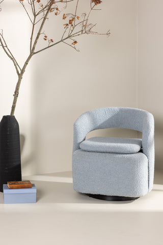 Venture Home Laurel Enkelsoffa - Svart / Babyblå