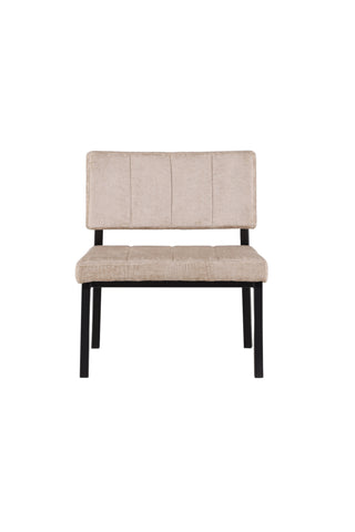 Venture Home Monett Enkelsoffa 2-pack - Svart / Beige sammet