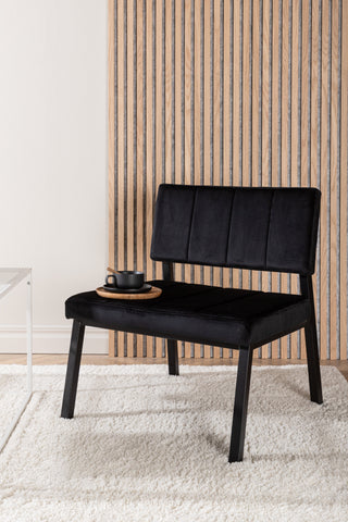 Venture Home Monett Enkelsoffa 2-pack - Svart / Svart sammet