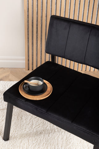 Venture Home Monett Enkelsoffa 2-pack - Svart / Svart sammet