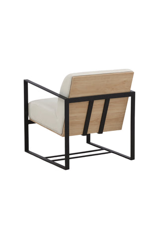 Venture Home Kansas Enkelsoffa - Svart / Offwhite Linne