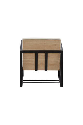 Venture Home Kansas Enkelsoffa - Svart / Offwhite Linne