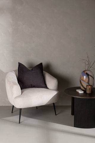 Venture Home Derry Enkelsoffa - Svart / Vit Manchester