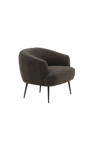 Venture Home Derry Enkelsoffa - Svart / Svart Boucle