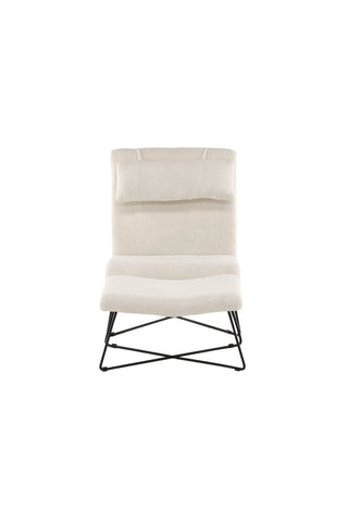 Venture Home Laconia Enkelsoffa - Mattsvart / Vit Teddy