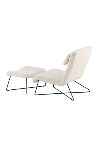 Venture Home Laconia Enkelsoffa - Mattsvart / Vit Teddy