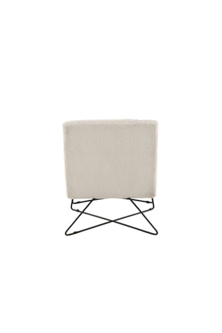 Venture Home Laconia Enkelsoffa - Mattsvart / Vit Teddy