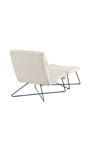 Venture Home Laconia Enkelsoffa - Mattsvart / Vit Teddy