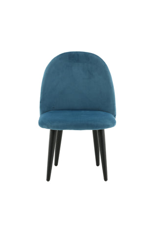 Velvet Dining Chair XXS 2-pack - Blue Velvet