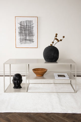 Staal Soffbord - Beige