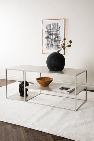 Staal Soffbord - Beige