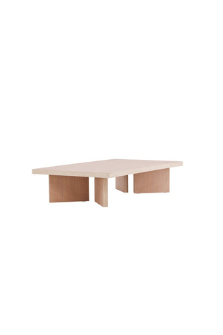 Vind Bassholmen Soffbord - Whitewash / Whitewash MDF
