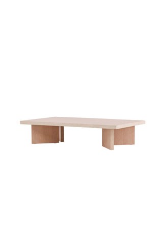 Vind Bassholmen Soffbord - Whitewash / Whitewash MDF