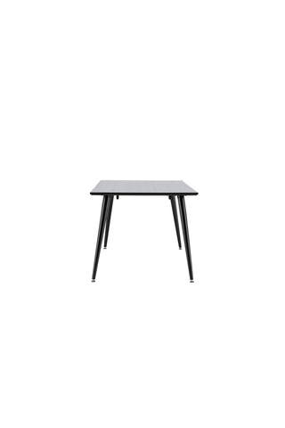 Dipp Matbord - 180*90cm - Svart Faner / helt svarta ben