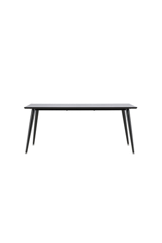 Dipp Matbord - 180*90cm - Svart Faner / helt svarta ben