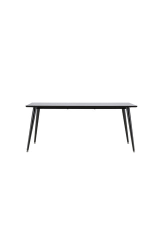 Dipp Matbord - 180*90cm - Svart Faner / helt svarta ben