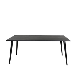 Dipp Matbord - 180*90cm - Svart Faner / helt svarta ben