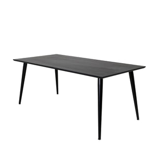 Dipp Matbord - 180*90cm - Svart Faner / helt svarta ben
