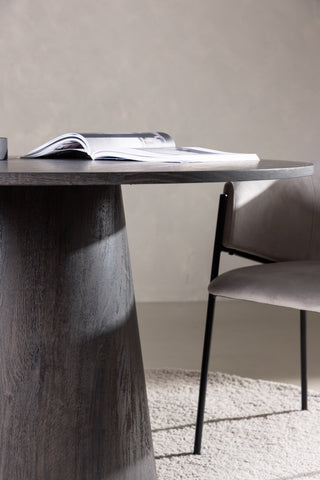 Venture Home Lanzo Matbord φ120 - Mocca/Mocca