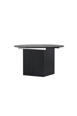 Venture Home Matilda Matbord Utdragbart φ130/180 - Svart / MDF med faner