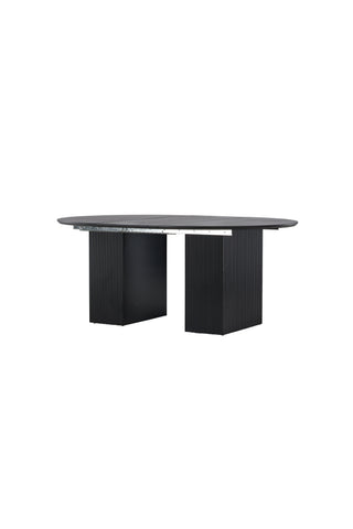 Venture Home Matilda Matbord Utdragbart φ130/180 - Svart / MDF med faner