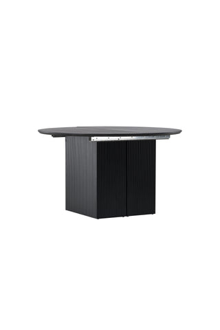 Venture Home Matilda Matbord Utdragbart φ130/180 - Svart / MDF med faner