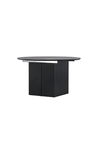 Venture Home Matilda Matbord Utdragbart φ130/180 - Svart / MDF med faner