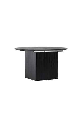 Venture Home Matilda Matbord Utdragbart φ130/180 - Svart / MDF med faner