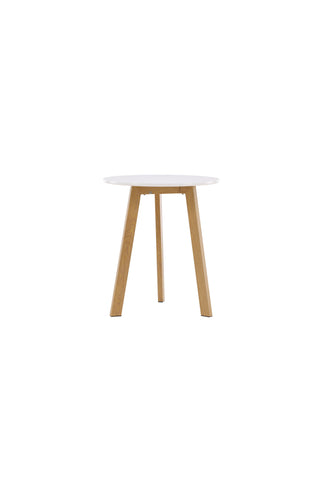Venture Home Leonora Matbord φ65 - Eklook / Vit MDF