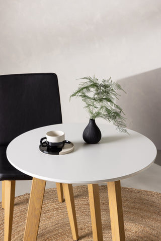 Venture Home Leonora Matbord φ65 - Eklook / Vit MDF