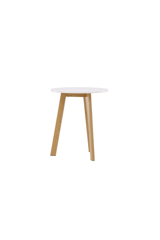 Venture Home Leonora Matbord φ65 - Eklook / Vit MDF