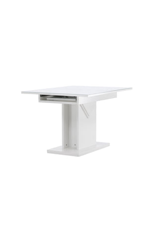 Venture Home Pluto Matbord 120/160*90- Vit / MDF Glas