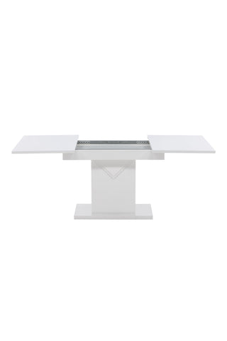 Venture Home Pluto Matbord 120/160*90- Vit / MDF Glas