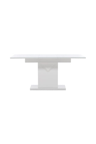Venture Home Pluto Matbord 120/160*90- Vit / MDF Glas