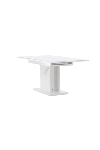 Venture Home Pluto Matbord 120/160*90- Vit / MDF Glas