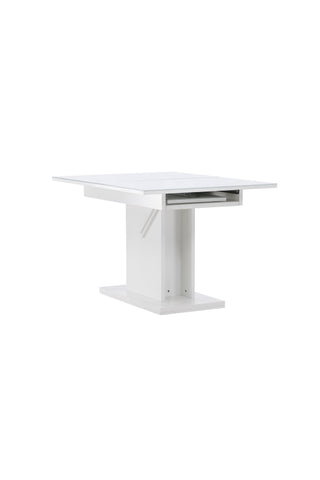 Venture Home Pluto Matbord 120/160*90- Vit / MDF Glas