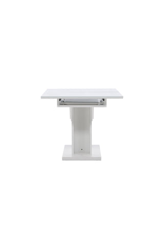 Venture Home Pluto Matbord 120/160*90- Vit / MDF Glas