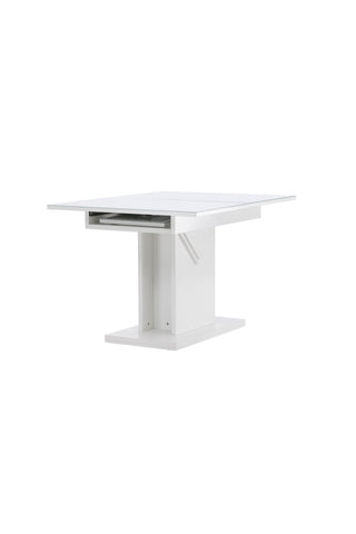 Venture Home Pluto Matbord 120/160*90- Vit / MDF Glas