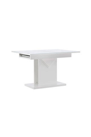 Venture Home Pluto Matbord 120/160*90- Vit / MDF Glas